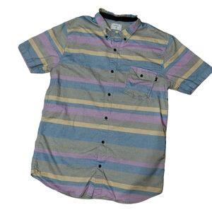 OurCaste Striped Button Down Collared Shirt sz XL